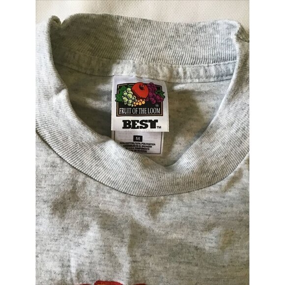Vintage 1999 Topeka Tinman Triathlon Staff T-Shirt M Fruit Of The Loom Gray 50/5 - Picture 8 of 12